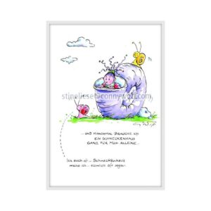 Stineliese Original by Conny Wolf - "...und manchmal brauche ich ein Schneckenhaus!"